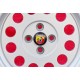 4 pcs. wheels Fiat Ronal 7x15 ET25 4x98 silver 124 SPORT COUPE SPIDER Pininfarina 500 ABARTH PANDA PUNTO