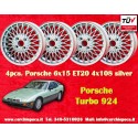 4 pcs. wheels Porsche  Turbo 6x15 ET20 4x108 silver 924 924S