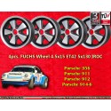 4 pcs. wheels Porsche  Fuchs 4.5x15 ET42 5x130 anodized look 356 C SC 911 -1969 912