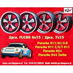 4 pcs. wheels Porsche  Fuchs 6x15 ET36 7x15 ET23.3 5x130 RSR style 911 -1989 914-6 944 -1986 924 turbo-Carrera GT