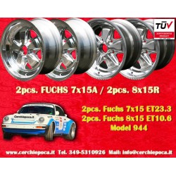 4 pcs. wheels Porsche  Fuchs 7x15 ET23.3 8x15 ET10.6 5x130 fully polished 911 -1989 914-6 944 -1986 924 turbo-Carrera GT