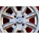 Ford Minilite 5.5x13 ET25 4x108 silver/diamond cut Escort Mk1,Mk2, Capri, Cortina cerchio wheel llanta jante Felge