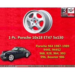 1 pc. wheel Porsche Speedline 10x18 ET47 5x130 silver 996 Turbo, 964 Turbo, 964 Turbo 3.6, 964 Turbo S, 993