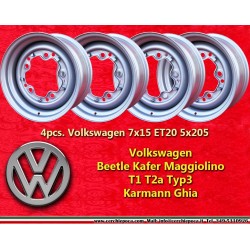 4 Stk Volkswagen Käfer Felgen 7x15 ET16 5x205