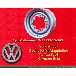 1 pz Volkswagen Escarabajo llanta 7x15 ET16 5x205