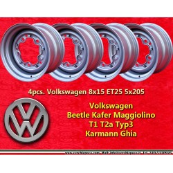 4 piezas Volkswagen Escarabajo llantas 8x15 ET25 5x205