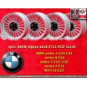 4 pz. cerchi BMW Alpina 8x18 ET15 5x120 silver/black 5 E28, E34, 6 E24, 7 E23, E32, 8 E31 