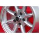 1 pc. wheel Porsche  Minilite 8x15 ET10.6 5x130 silver/diamond cut 911 ST -1987, 944 -1986