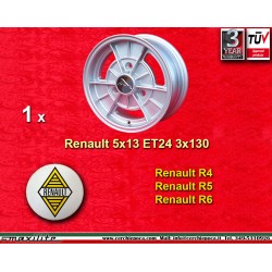 1 Stk Felge Renault A110 5x13 ET24 3x130 silver R4 R5 R6