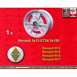 1 pc. jante Renault A110 5x13 ET24 3x150 silver A110,R12, R15, R16, R17