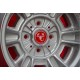 Fiat Cromodora CD80  8x13 ET-3 4x98 silver 124 Spider, Coupe cerchi wheels jantes llantas felgen