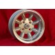 BMW Minilite 7x13 ET-7 4x100 silver/diamond cut 1502-2002tii, 3 E21 cerchio wheel Jante llanta Felge