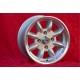 Fiat Minilite 6x13 ET13 4x98 silver/diamond cut 124 Berlina, Coupe, Spider, 125, 127, 131, 132, X1 9, 850 cerchio wheel jante ll