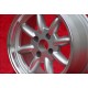 Datsun Minilite 7x15 ET0 4x114.3 silver/diamond cut 240Z, 260Z, 280Z, 280 ZX cerchi wheels jantes llantas felgen