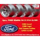 Ford Minilite 8x13 ET-6 4x108 silver/diamond cut Escort Mk1-2, Capri, Cortina only back axle cerchi wheels jantes llantas felgen