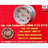cerchio Fiat Cromodora CD66 7x13 ET10 4x98 silver 124 Spider, Coupé, X1 9