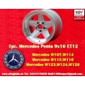 1 pc. wheel Mercedes Penta 9x16 ET12 5x112 silver/diamond cut 107 108 109 116 123 126