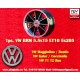 Volkswagen BRM 5.5x15 ET10 5x205 black/diamond cut Beetle -67, T1, T2a cerchio wheel jante llanta felge
