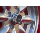 BMW Minilite 5.5x13 ET18 4x100 silver/diamond cut 1502-2002tii, 3 E21 cerchio wheel jante llanta Felge