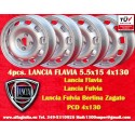 4 pcs. wheels Lancia Tecnomagnesio 5.5x15 ET23 4x130 silver Flavia