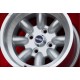 Ford Minilite 8x13 ET-6 9x13 ET-12 4x108 silver/diamond cut Escort Mk1-2, Capri, Cortina  cerchi wheels llantas jantes felgen ce