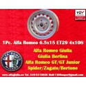 1 ud. llanta Alfa Romeo Campagnolo 6.5x15 ET29 4x108 silver Giulia, 105 Berlina, Coupe, Spider, GTA GTC