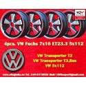 4 pcs. wheels Volkswagen Fuchs 7x16 ET23.3 5x112 RSR style T2b, T3