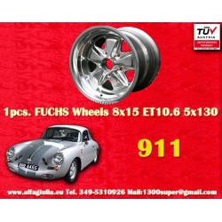 Porsche  Fuchs 8x15 ET10.6 5x130 fully polished 911 -1989, 944 -1986 back axle cerchio wheel jante llanta felge