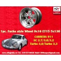 1 pc. wheel Porsche  Fuchs 9x16 ET15 5x130 fully polished 911 SC, Carrera -1989, turbo -1989 back axle