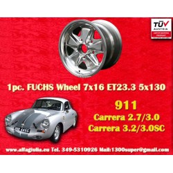 Porsche Fuchs 7x16 ET23.3 5x130 fully polished 911 -1989, 914 6, 944 -1986, turbo -1989 cerchio wheel llanta jante felge